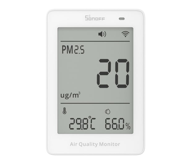 Sonoff Miernik jakości powietrza WiFi LCD AirGuard PM2.5 SAWF-07P - 1534493 - zdjęcie 2